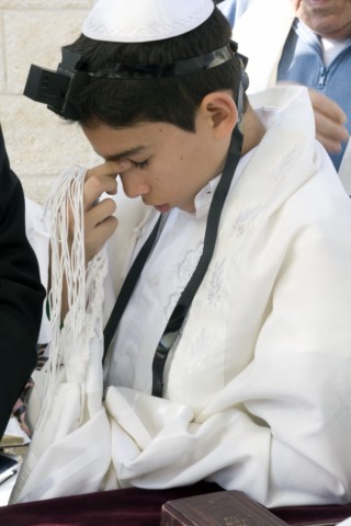 Barmitzvah at the Western Wall in Israel