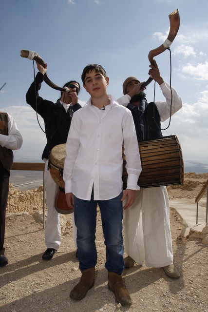 bar mitzvah at Masada - israel